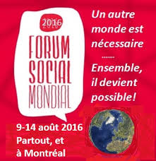 Lien vers Forum social mondial 2016 à Montréal:  Défis et opportunités du premier FSM au Nord