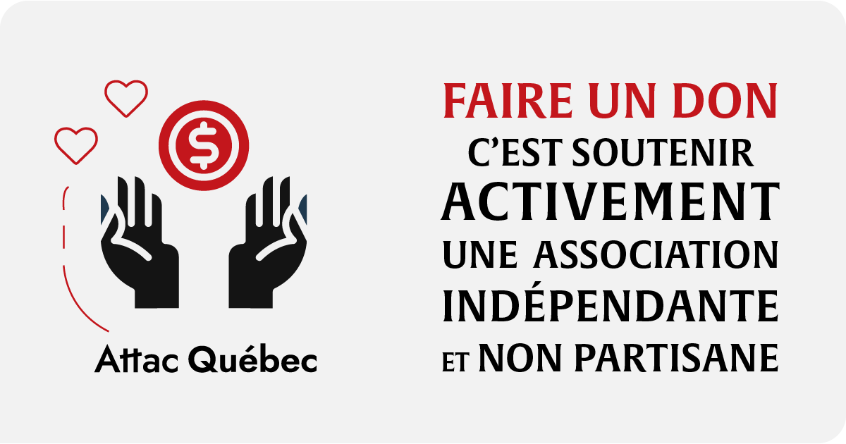 FAIRE UN DON c’est soutenir activement UNE ASSOCIATION INDÉPENDANTE ET NON PARTISANE 
